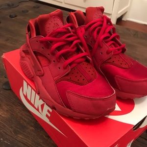huaraches nike red womens